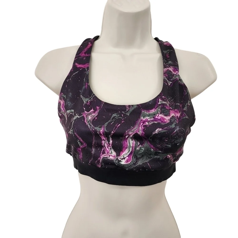 C9 CHAMPION Purple Galaxy Print Sports Bra Size M